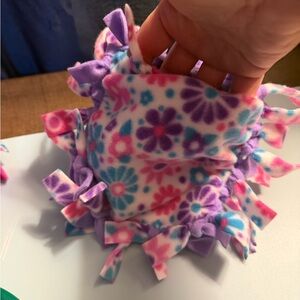 Floral Fleece sugar glider snuggle ask